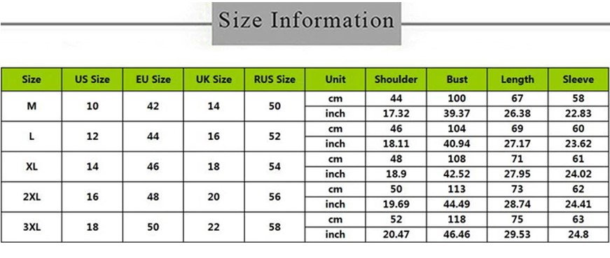 таблица размеров мужской одежды фото