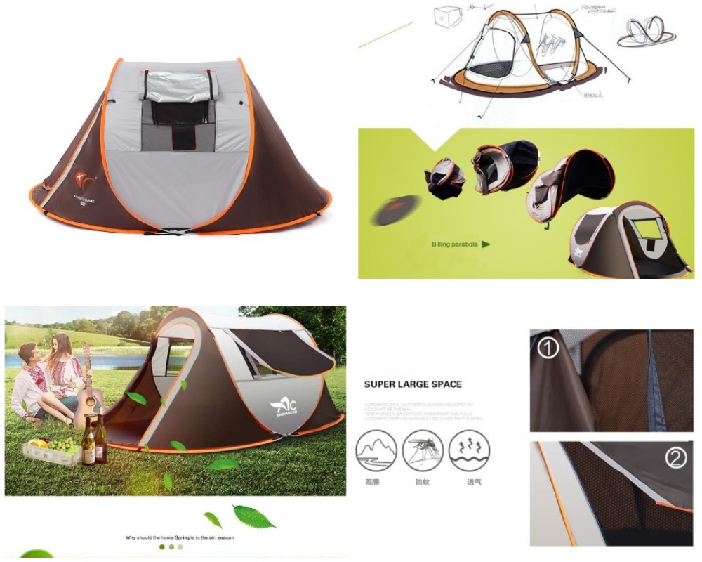Автоматическая палатка для большой компании с аоиэкспресс