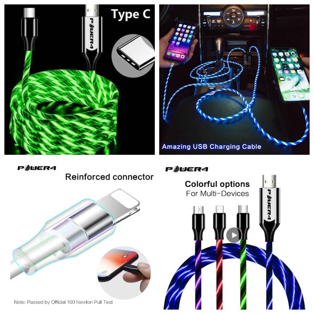 Топ 15 светящихся кабелей для зарядки смартфона с Алиэкспресс
